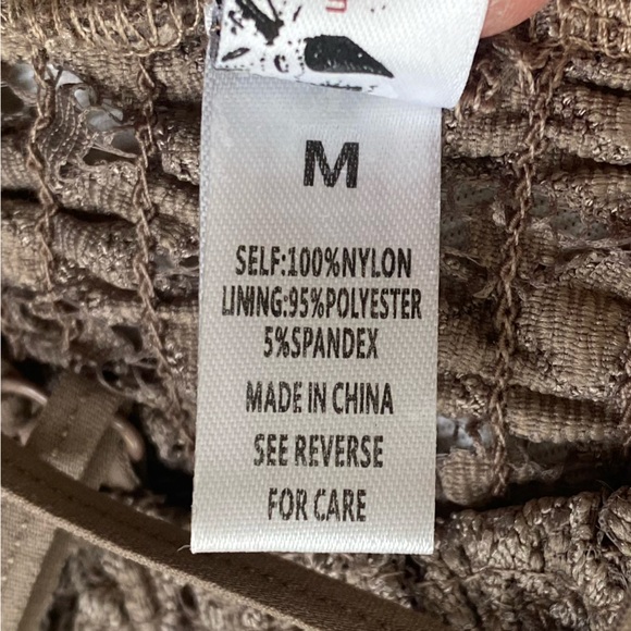 WISHLIST Lace Bralette in Taupe - Picture 6 of 6